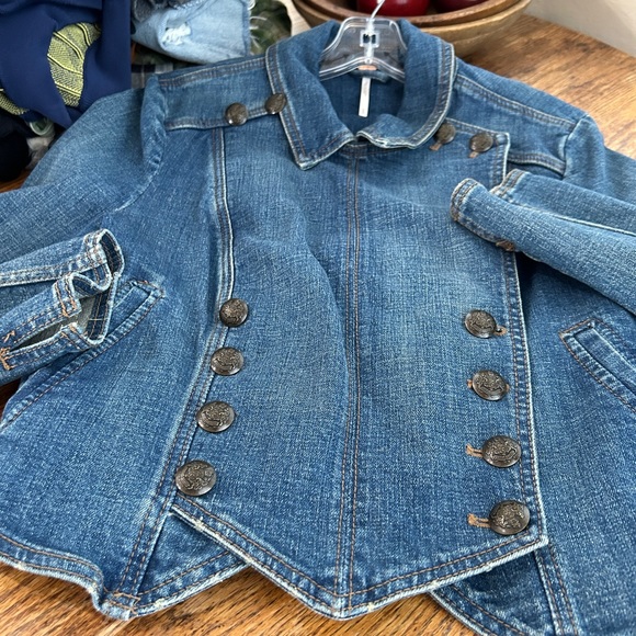 Free People Cropped Denim Jacket - Picture 14 of 14